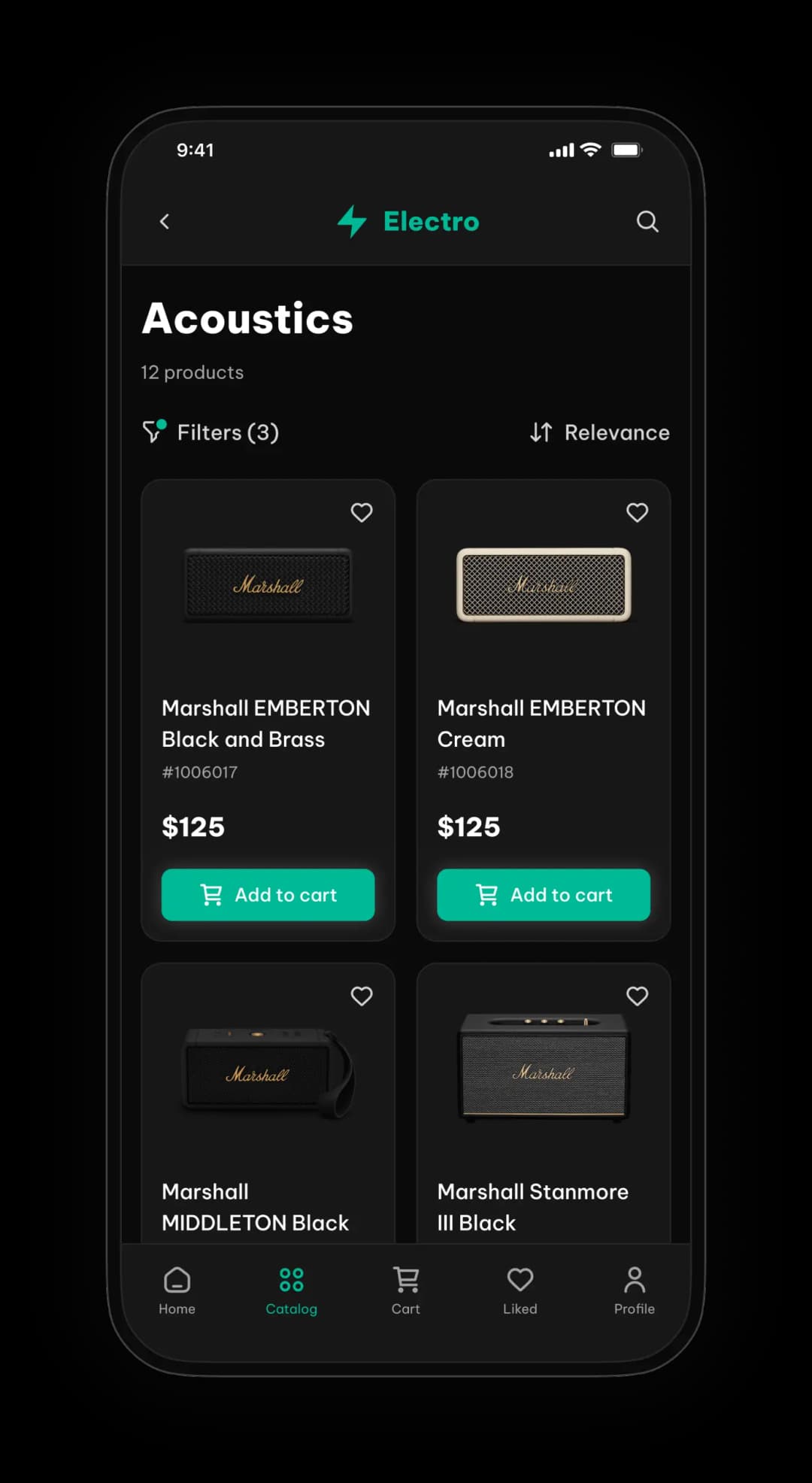 Mobile e-commerce platform interface showcase